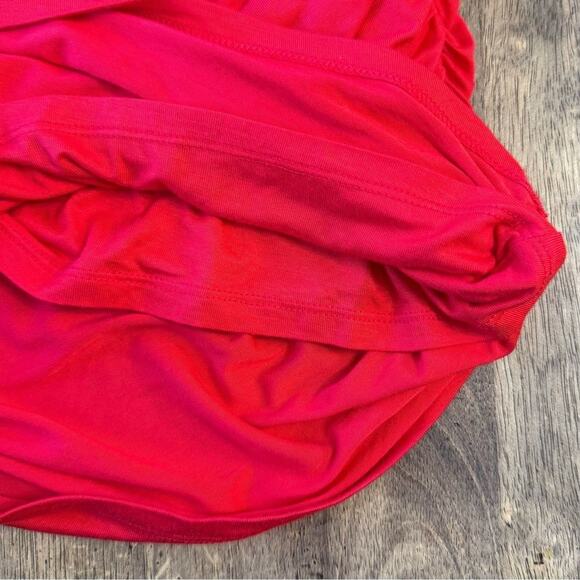 Lovers and Friends Women’s Benae Mini Long Sleeve Bodycon Dress Rayon Red Size M - Picture 8 of 9